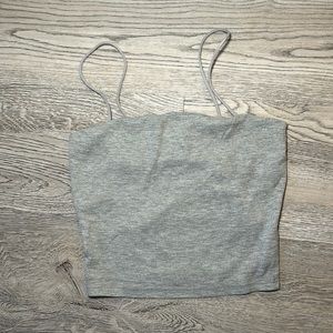 Windsor Gray Cropped Tank Top